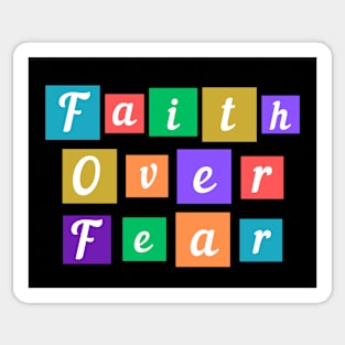 Faith Over Fear | Christian Sticker